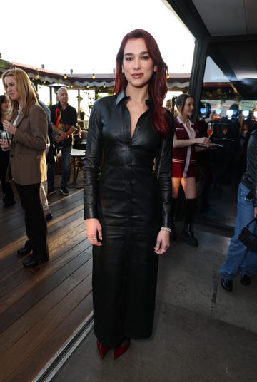 west hollywood, california october 27 exclusive coverage dua lipa attends the cocktail reception celebrating greta gerwig as afi guest artistic director at harriets rooftop on october 27, 2023 in west hollywood, california photo by eric charbonneaugetty images for warner bros