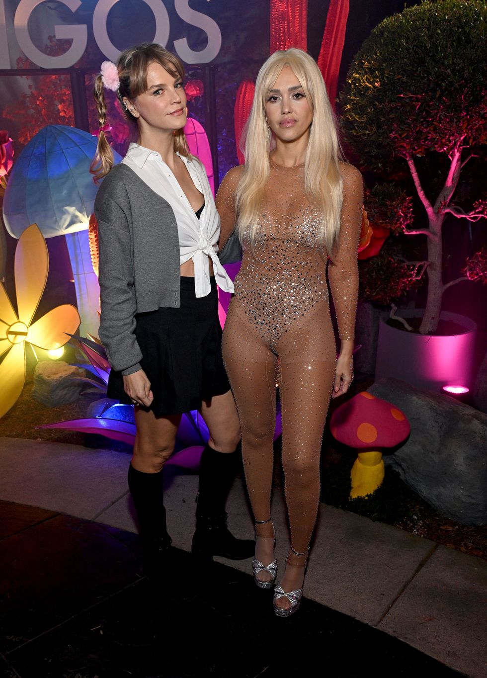 los angeles, california october 27 l r kelly sawyer patricof and jessica alba attend the annual casamigos halloween party on october 27, 2023 in los angeles, california photo by michael kovacgetty images for casamigos