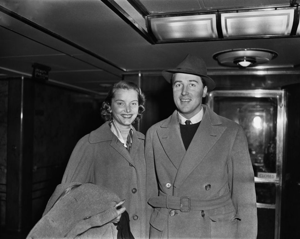 henry herbert, 7th earl of carnarvon 1924 2001, and his wife jean aboard a passenger liner, december 6th 1957 photo by evening standardhulton archivegetty images