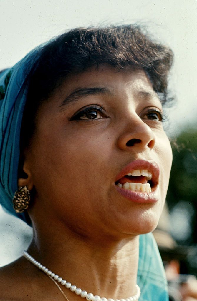 close up of american actress ruby dee during the march on washington for jobs and freedom, washington dc, august 28, 1963 the march provided the setting for dr martin luther king jrs iconic i have a dream speech photo by paul schutzerthe life picture collection via getty images