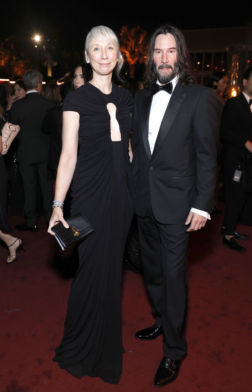 keanu reeves and alexandra grant at the 2023 lacma art and film gala