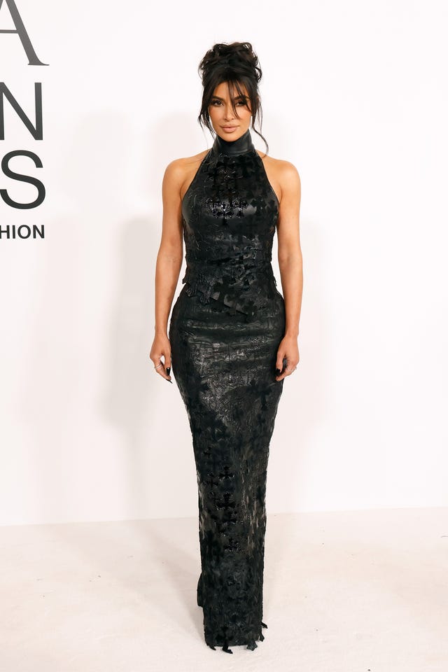 Kim Kardashian Wears Backless Leather Outfit to 2023 CFDA Awards