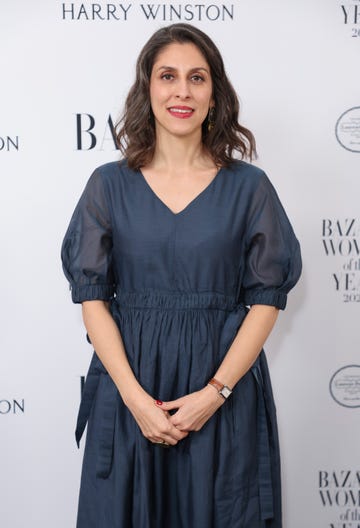 london, england november 07: nazanin zaghari ratcliffe attends the harpers bazaar women of the year awards 2023 at the ballroom of claridge’s on november 07, 2023 in london, england. (photo by mike marsland/wireimage)