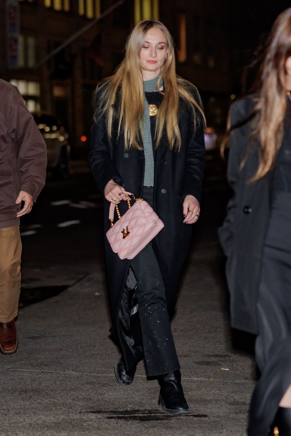 new york, new york november 12 sophie turner is seen in midtown on november 12, 2023 in new york city photo by the hapa blondegc images