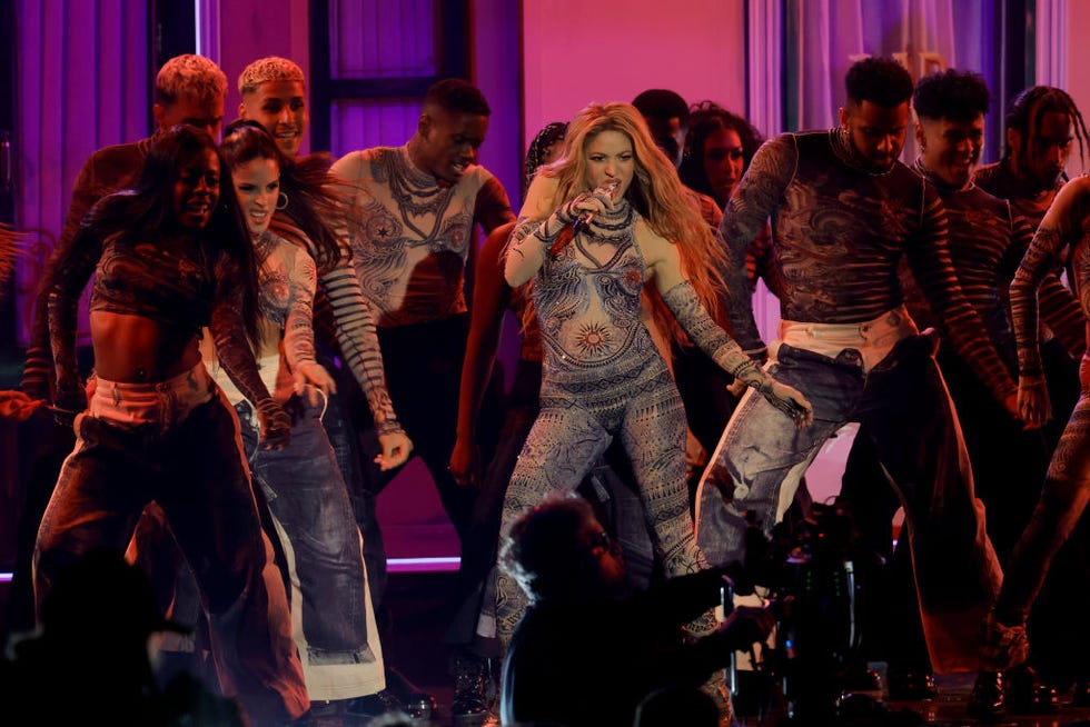 seville, spain november 16 shakira performs onstage during the 24th annual latin grammy awards on november 16, 2023 in seville, spain photo by kevin wintergetty images for latin recording academy