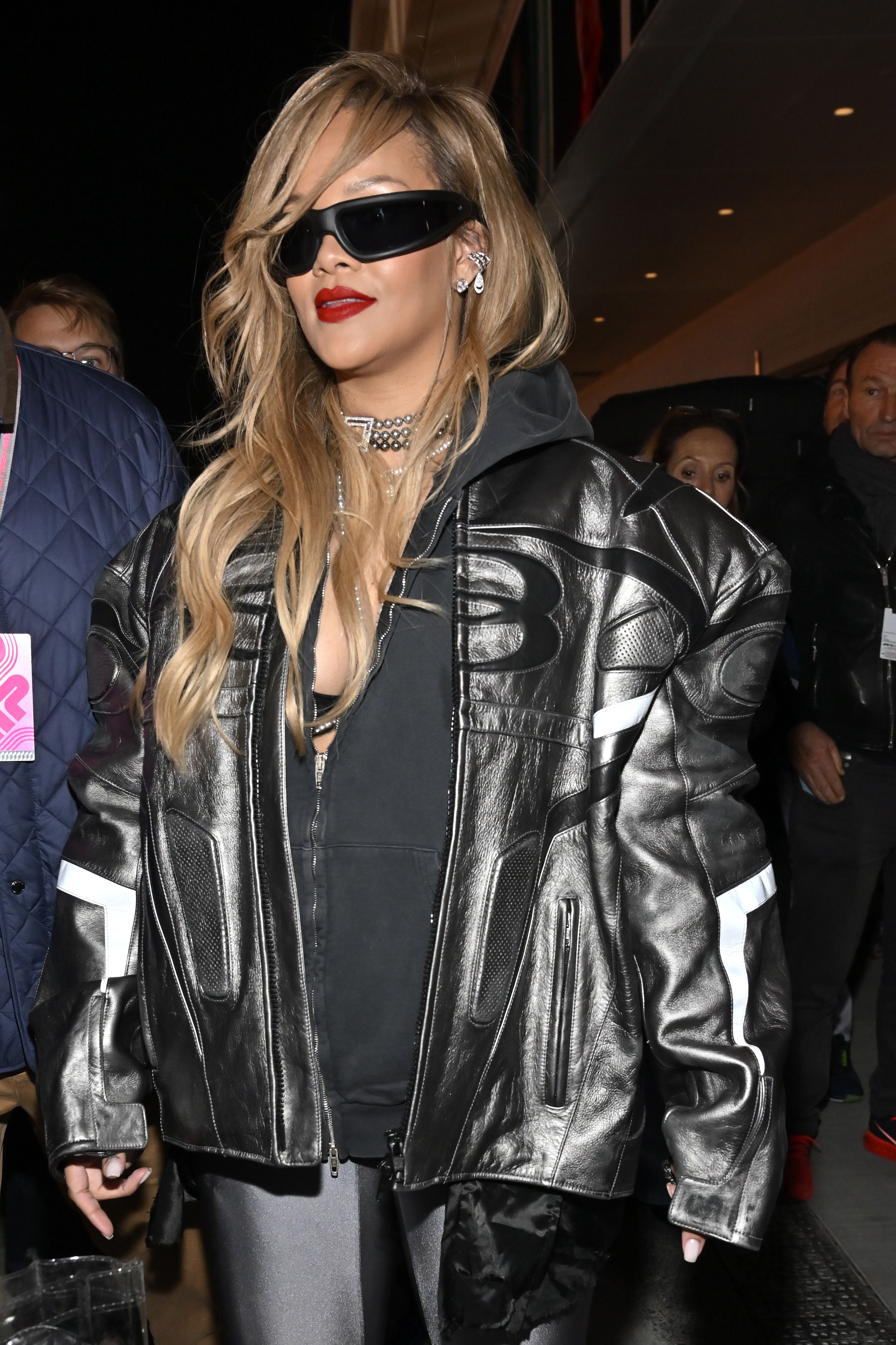 Rihanna Is the Ultimate Biker Girl in This Edgy All-Black Look