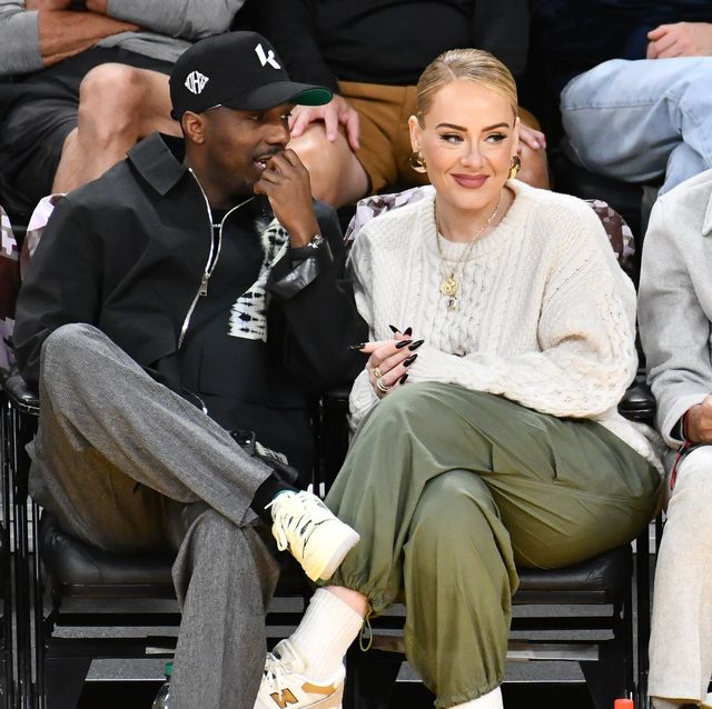 Adele and Rich Paul Sit Courtside at Basketball Game for Cuddly Date Night