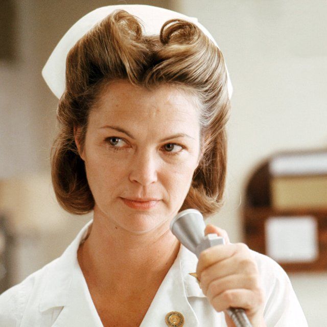 louise fletcher as nurse ratched in one flew over the cuckoo's nest