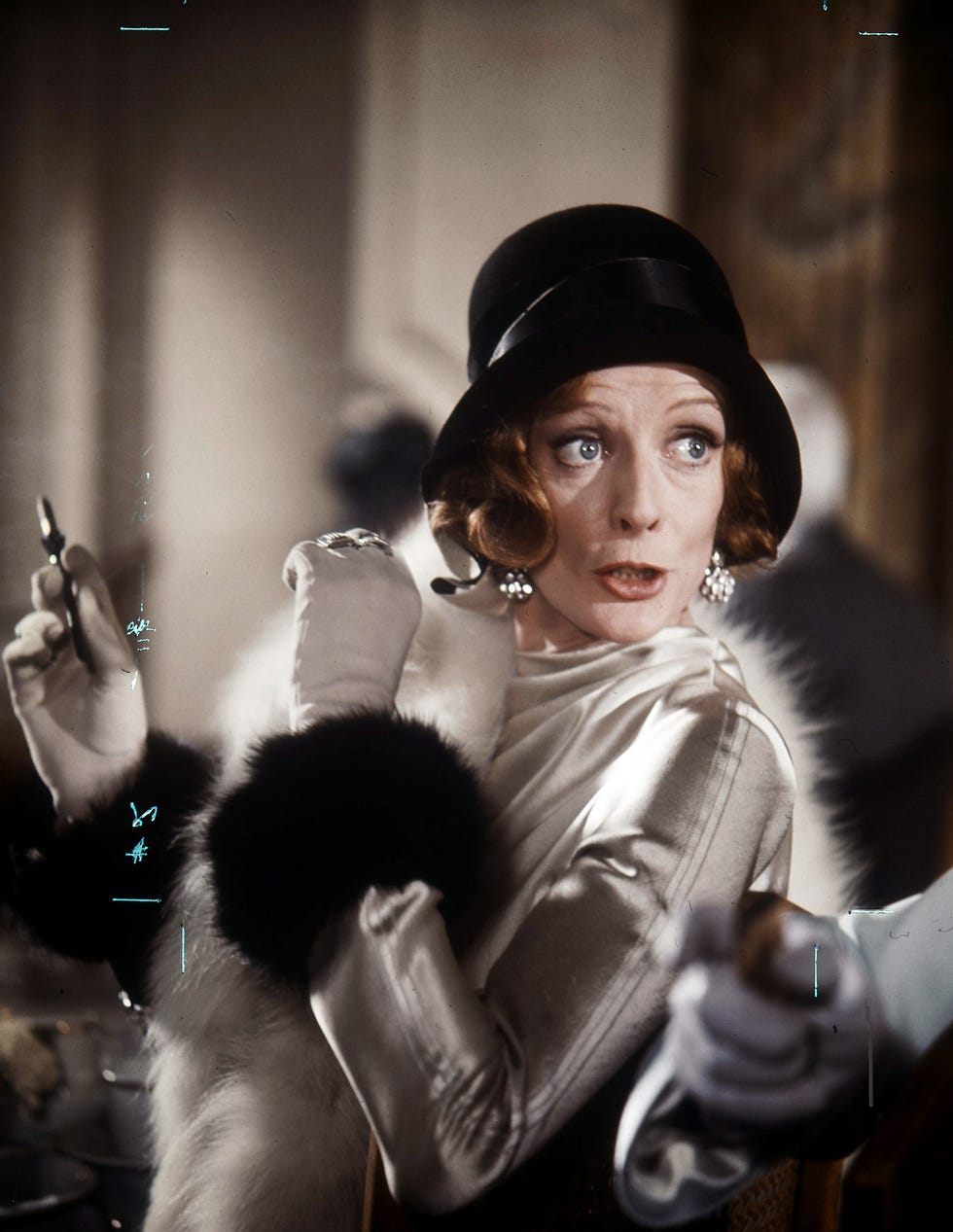 maggie smith is startled in a scene from the film travels with my aunt, 1972 photo by metro goldwyn mayergetty images