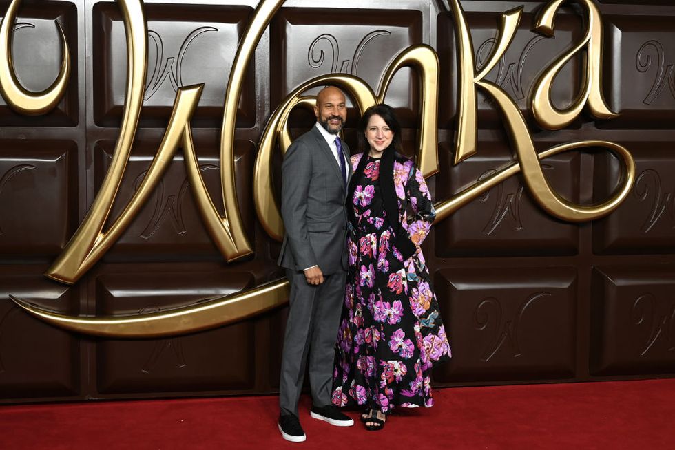 london, england november 28 keegan michael key and elle key attend the wonka world premiere at the royal festival hall on november 28, 2023 in london, england photo by kate greengetty images