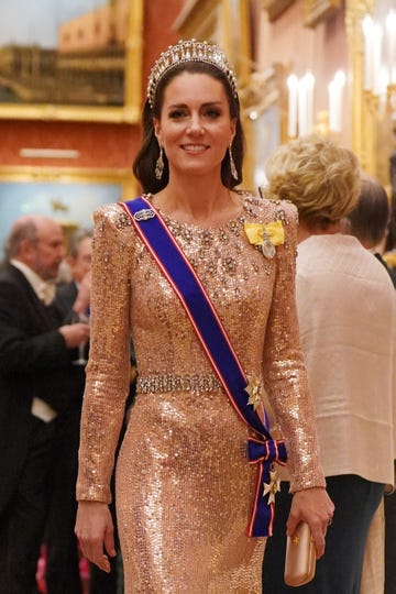 britains catherine, princess of wales attends a reception for members of the diplomatic corps at buckingham palace, in london, on december 5, 2023 photo by jonathan brady pool afp photo by jonathan bradypoolafp via getty images