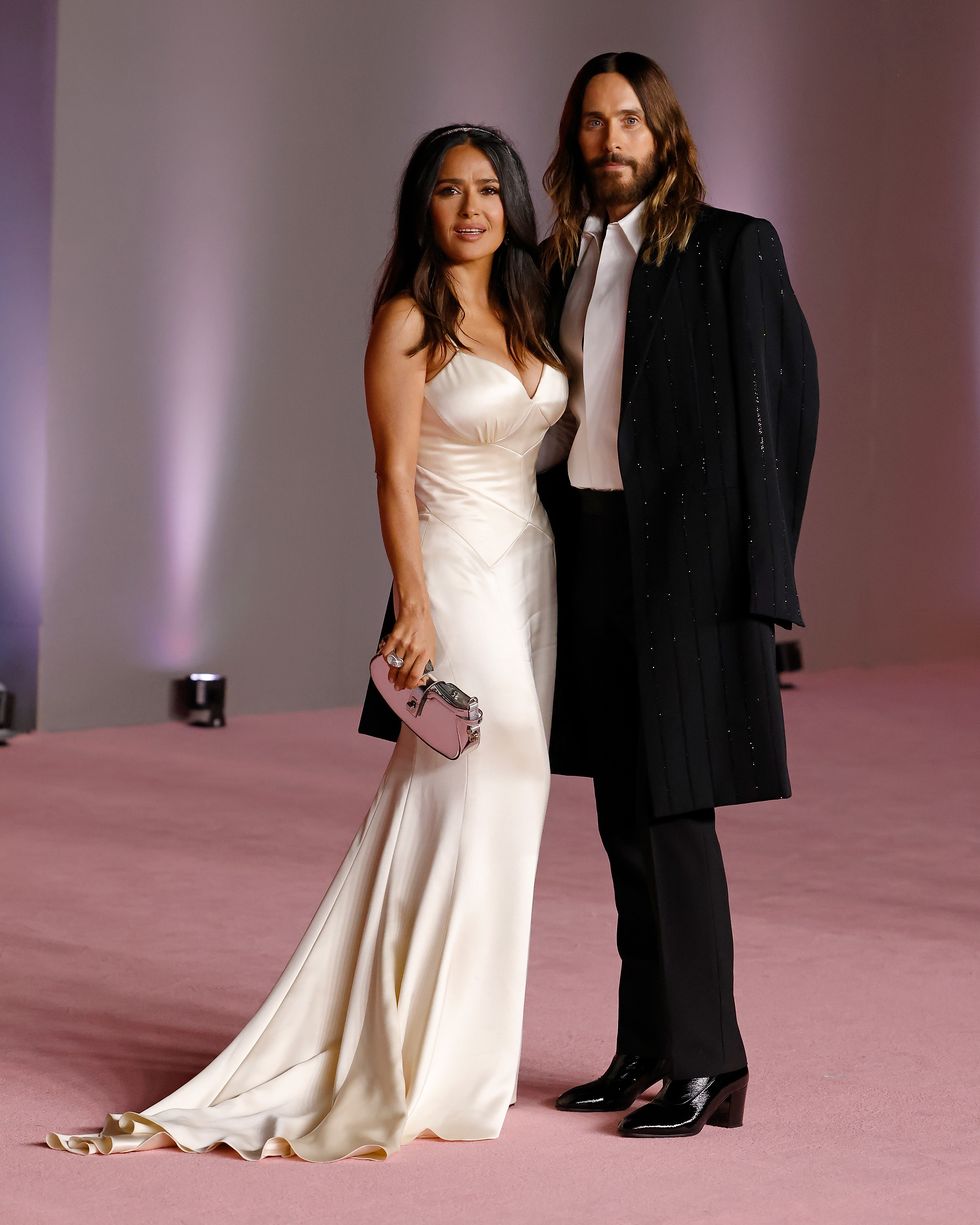 los angeles, california december 03 salma hayek and jared leto attend the 2023 academy museum gala at academy museum of motion pictures on december 03, 2023 in los angeles, california photo by taylor hillwireimage