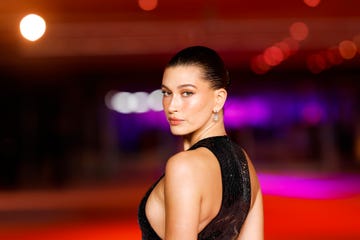 los angeles, california december 03 hailey bieber attends the academy museum of motion pictures 3rd annual gala presented by rolex at academy museum of motion pictures on december 03, 2023 in los angeles, california photo by emma mcintyregetty images for academy museum of motion pictures 