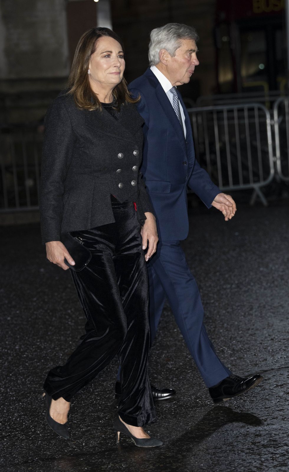 london, england december 8 carole middleton and michael middleton attend the together at christmas carol service at westminster abbey on december 8, 2023 in london, england photo by mark cuthbertuk press via getty images