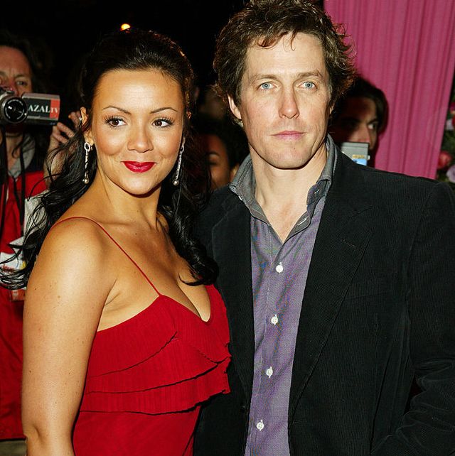 martine mccutcheon and hugh grant during love actually premiere paris at ugc normandy champs elysees in paris, france photo by toni anne barson archivewireimage