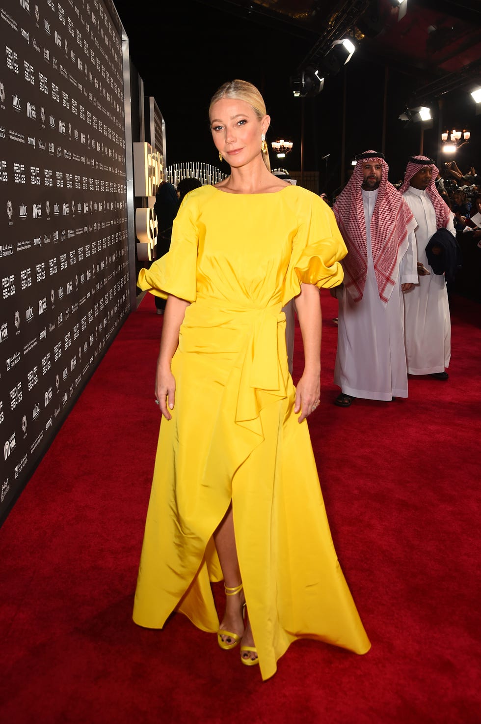 Gwyneth Paltrow Looks Regal in Vibrant Yellow at the Red Sea Film Festival