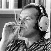 Jack Nicholson Listens To Music