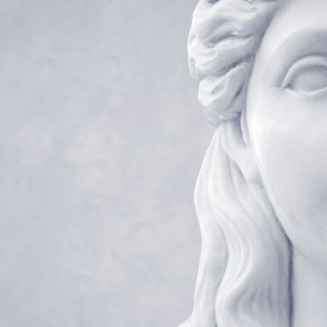 Premium Photo  Greek bust the face of a beautiful ancient woman carved in  stone and marble
