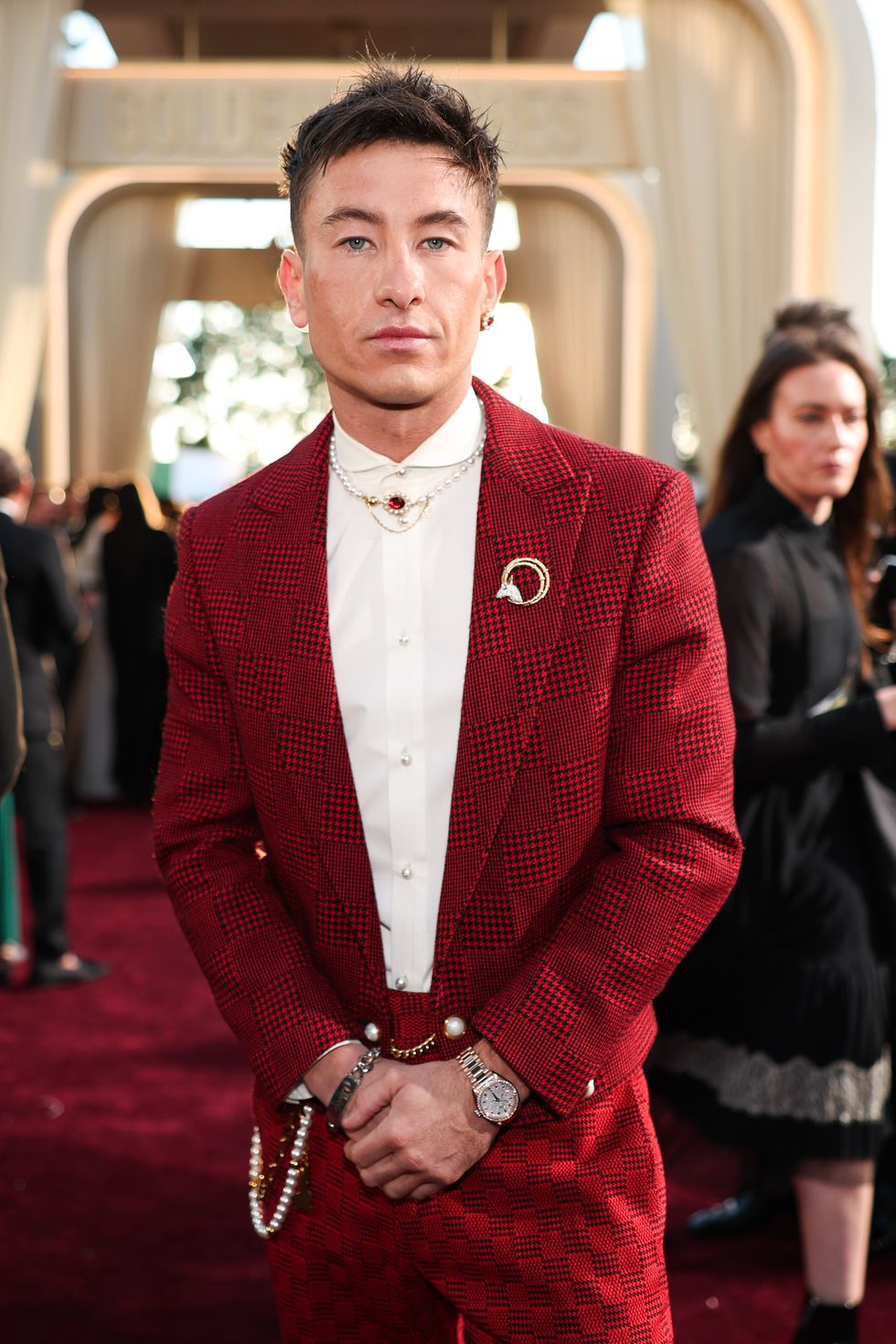 barry keoghan at the 81st golden globe awards