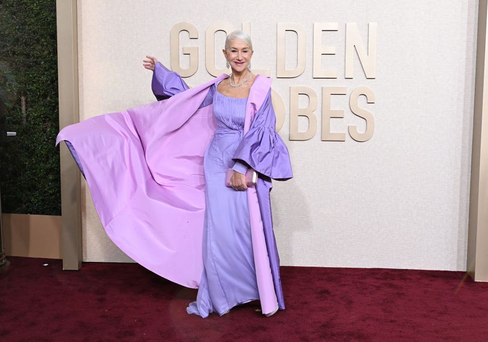 helen mirren at the 81st golden globe awards held at the beverly hilton hotel on january 7, 2024 in beverly hills, california photo by gilbert floresgolden globes 2024golden globes 2024 via getty images