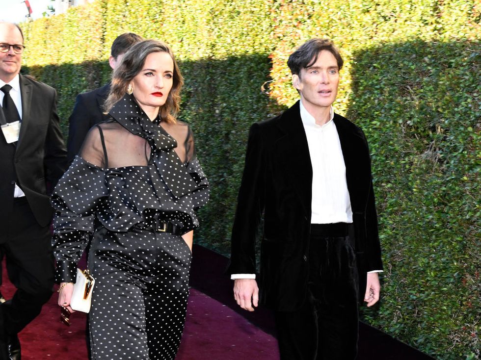 who is cillian murphy's wife, who left lipstick on his cheek at the golden globes