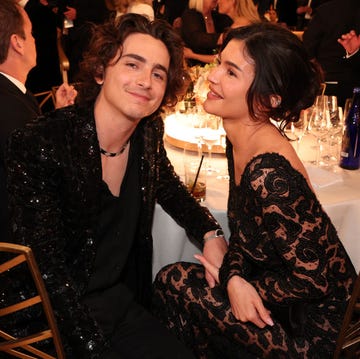 kylie jenner and timothée chalamet kept kissing at the golden globes