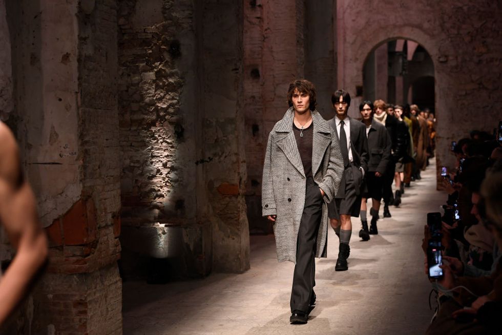 runway at todd snyder mens fall 2024 on january 9, 2024 in florence, italy photo by giovanni giannoniwwd via getty images