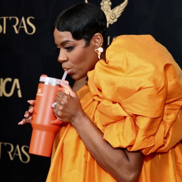 los angeles, california january 06 fantasia barrino takes a sip from her stanley cup at the 2024 astra film awards at biltmore los angeles on january 06, 2024 in los angeles, california photo by robin l marshallwireimage