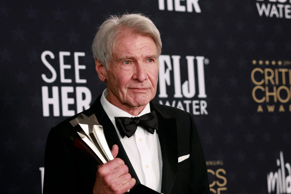 harrison ford calista flockhart red carpet