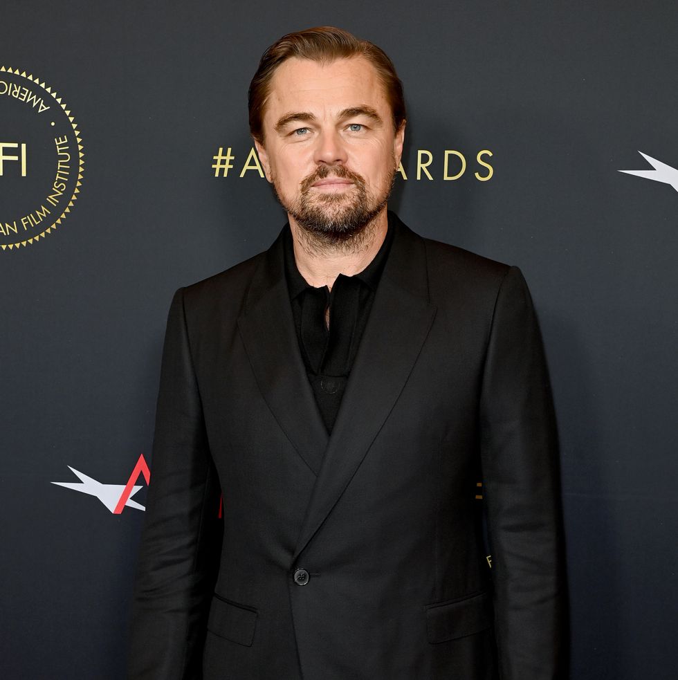 los angeles, california january 12 leonardo dicaprio attends the afi awards luncheon at four seasons hotel los angeles at beverly hills on january 12, 2024 in los angeles, california photo by jon kopaloffwireimage