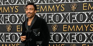 us actor and writer donald glover arrives for the 75th emmy awards at the peacock theatre at la live in los angeles on january 15, 2024 photo by robyn beck afp photo by robyn beckafp via getty images