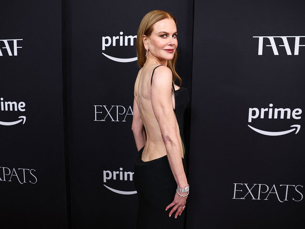 Nicole Kidman Looks Incredible in a Backless Little Black Dress