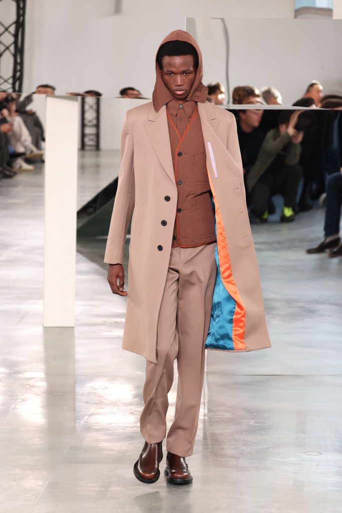 paris, france january 19 editorial use only for non editorial use please seek approval from fashion house a model walks the runway during the paul smith menswear fallwinter 2024 2025 show as part of paris fashion week on january 19, 2024 in paris, france photo by peter whitegetty images