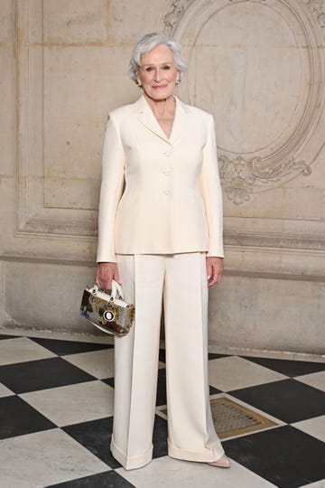 paris, france january 22 editorial use only for non editorial use please seek approval from fashion house glenn close attends the christian dior haute couture springsummer 2024 show as part of paris fashion week on january 22, 2024 in paris, france photo by stephane cardinale corbiscorbis via getty images