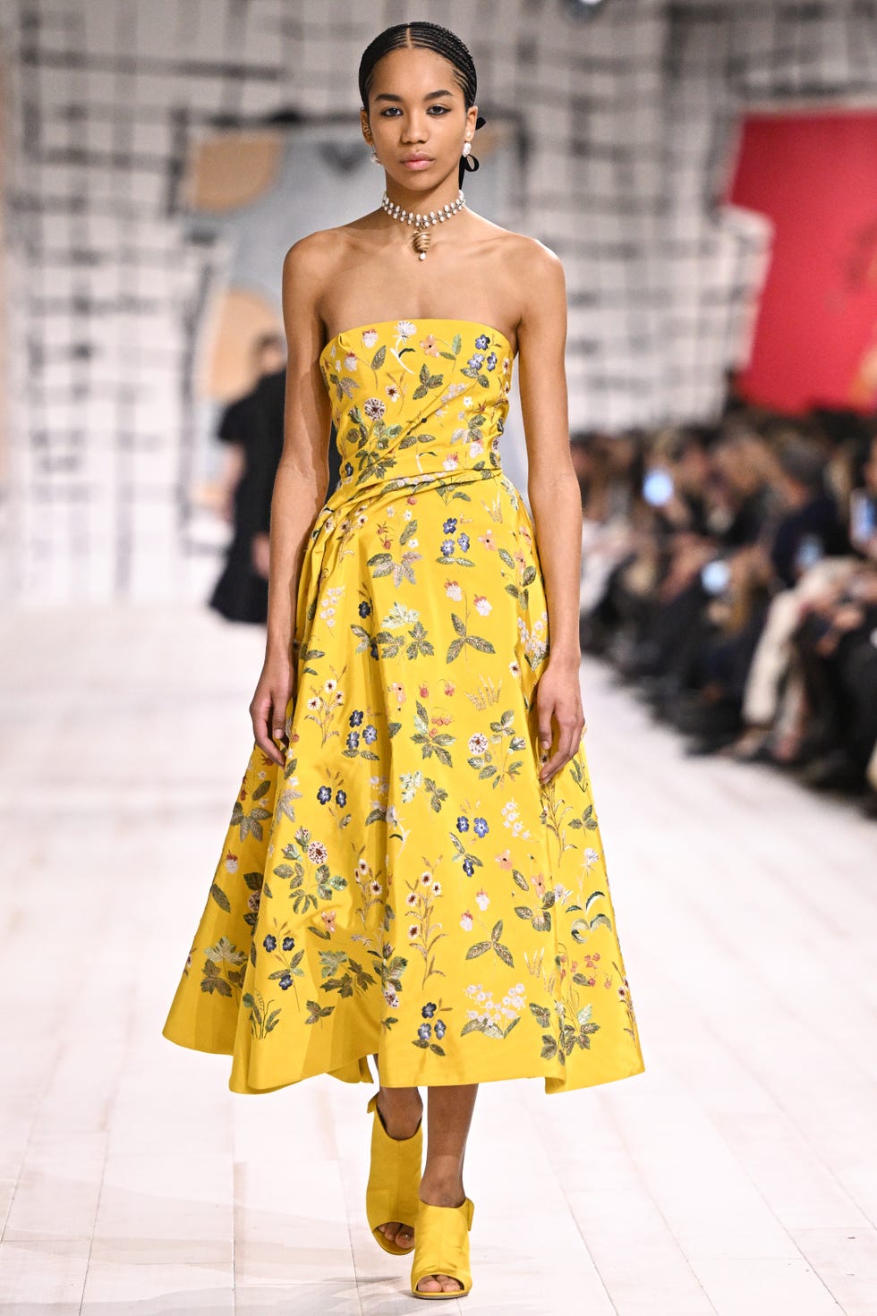 paris, france january 22 editorial use only for non editorial use please seek approval from fashion house a model walks the runway during the christian dior haute couture springsummer 2024 show as part of paris fashion week on january 22, 2024 in paris, france photo by stephane cardinale corbiscorbis via getty images