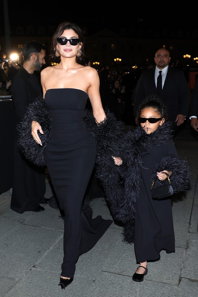 Kylie Jenner Twins With Stormi in Couture at Paris Fashion Week