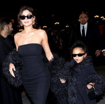 paris, france january 24 kylie jenner and stormi webster attend the valentino haute couture springsummer 2024 show as part of paris fashion week on january 24, 2024 in paris, france photo by jacopo raulegetty images