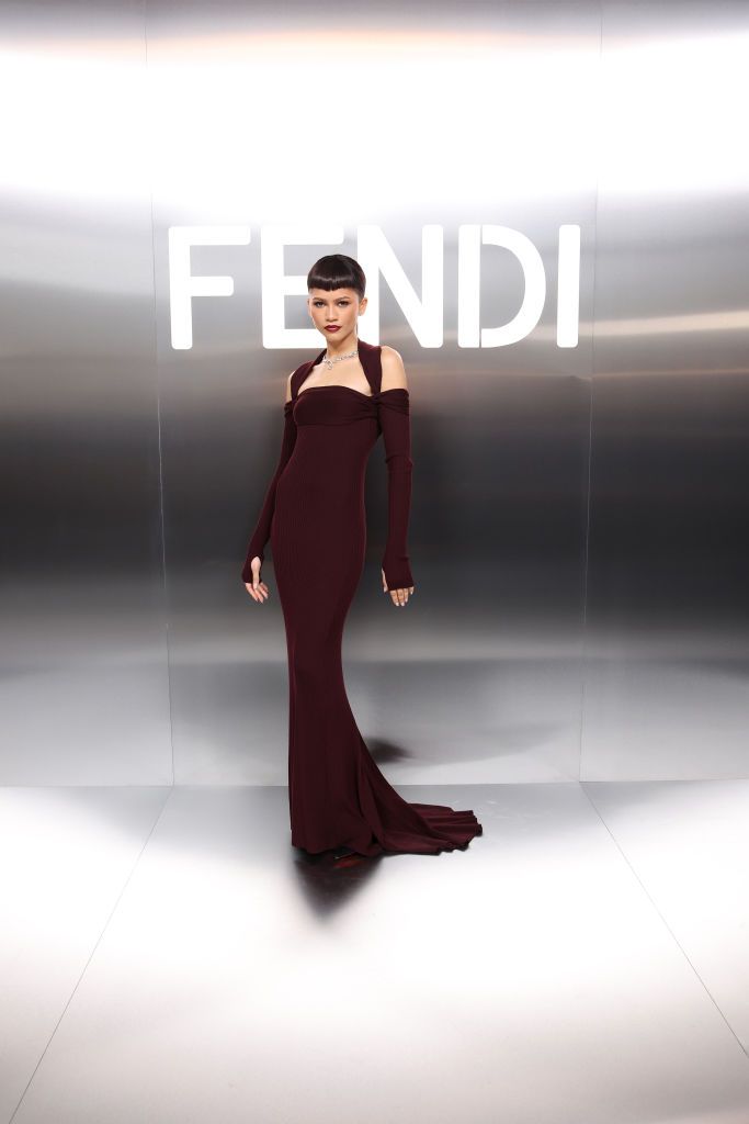 paris, france january 25 zendaya attends the fendi haute couture springsummer 2024 show as part of paris fashion week on january 25, 2024 in paris, france photo by daniele venturelligetty images for fendi