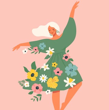 international women s day. vector template with dancing woman and flowers for card, poster, flyer and other international women s day. vector template with dancing woman and flowers for card, poster, flyer and other