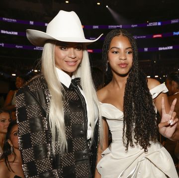 los angeles february 4 beyoncé and blue ivy carter behind the scenes at the 66th annual grammy awards, airing live from cryptocom arena in los angeles, california, sunday, feb 4 800 1130 pm, live et500 830 pm, live pt on the cbs television network photo by francis speckercbs via getty images