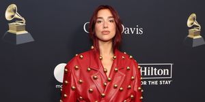beverly hills, california february 03 for editorial use only dua lipa attends the 66th grammy awards pre grammy gala  grammy salute to industry icons honoring jon platt at the beverly hilton on february 03, 2024 in beverly hills, california photo by amy sussmangetty images