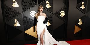 los angeles, california february 04 for editorial use only taylor swift attends the 66th grammy awards at cryptocom arena on february 04, 2024 in los angeles, california photo by frazer harrisongetty images