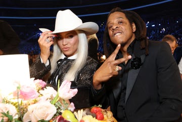 los angeles, california february 04 l r beyonce and jay z attend the 66th grammy awards at cryptocom arena on february 04, 2024 in los angeles, california photo by kevin mazurgetty images for the recording academy