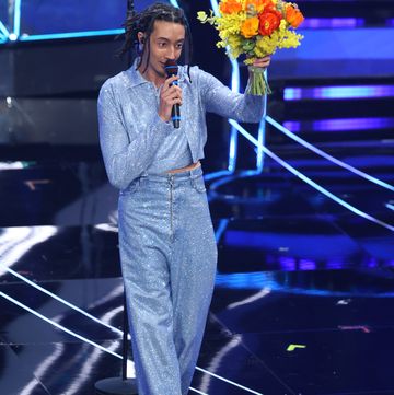 sanremo, italy february 06 ghali attends the 74th sanremo music festival 2024 at teatro ariston on february 06, 2024 in sanremo, italy photo by daniele venturellidaniele venturelligetty images