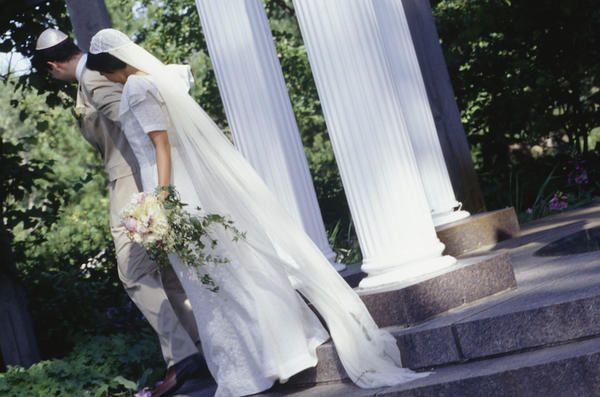 Trousers, Veil, Bridal veil, Bridal clothing, Dress, Petal, Wedding dress, Bride, Hat, Bouquet, 