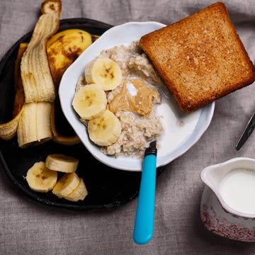 overnight banana oats in a bowl overnight banana oats in a bowl