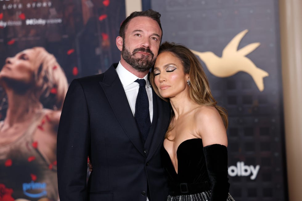 hollywood, california february 13 l r ben affleck and jennifer lopez attend the los angeles premiere of amazon mgm studios this is menow a love story at dolby theatre on february 13, 2024 in hollywood, california photo by monica schippergetty images