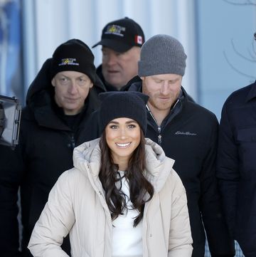 whistler, british columbia february 14 l r meghan, duchess of sussex and prince harry, duke of sussex attend invictus games vancouver whistlers 2025s one year to go winter training camp on february 14, 2024 in whistler, british columbia photo by andrew chingetty images