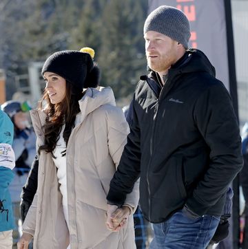 whistler, british columbia february 14 l r meghan, duchess of sussex and prince harry, duke of sussex attend invictus games vancouver whistlers 2025s one year to go winter training camp on february 14, 2024 in whistler, british columbia photo by andrew chingetty images