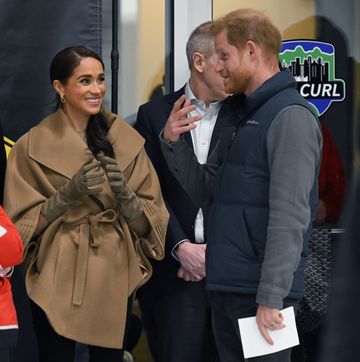 vancouver, canada february 16 prince harry, duke of sussex and meghan, duchess of sussex attend the invictus games one year to go winter training camp at hillcrest community centre on february 16, 2024 in vancouver, canada photo by karwai tangwireimage